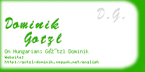 dominik gotzl business card